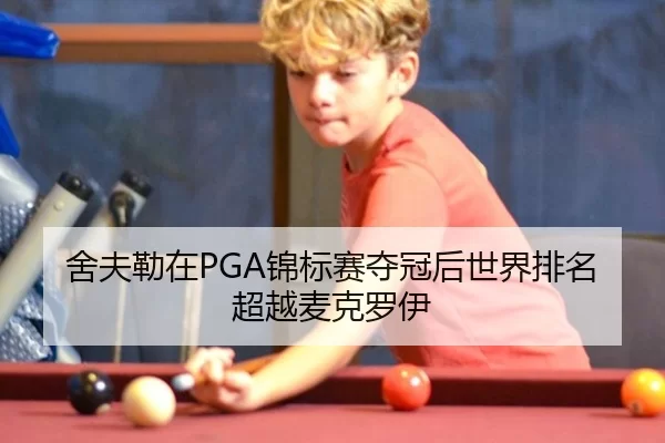 舍夫勒在PGA锦标赛夺冠后世界排名超越麦克罗伊